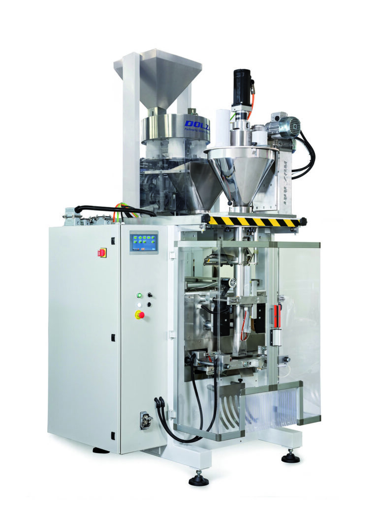 PACKAGING MACHINE WITH DOUBLE DOSER: VOLUMETRIC CUP DOSER AND AUGER ...