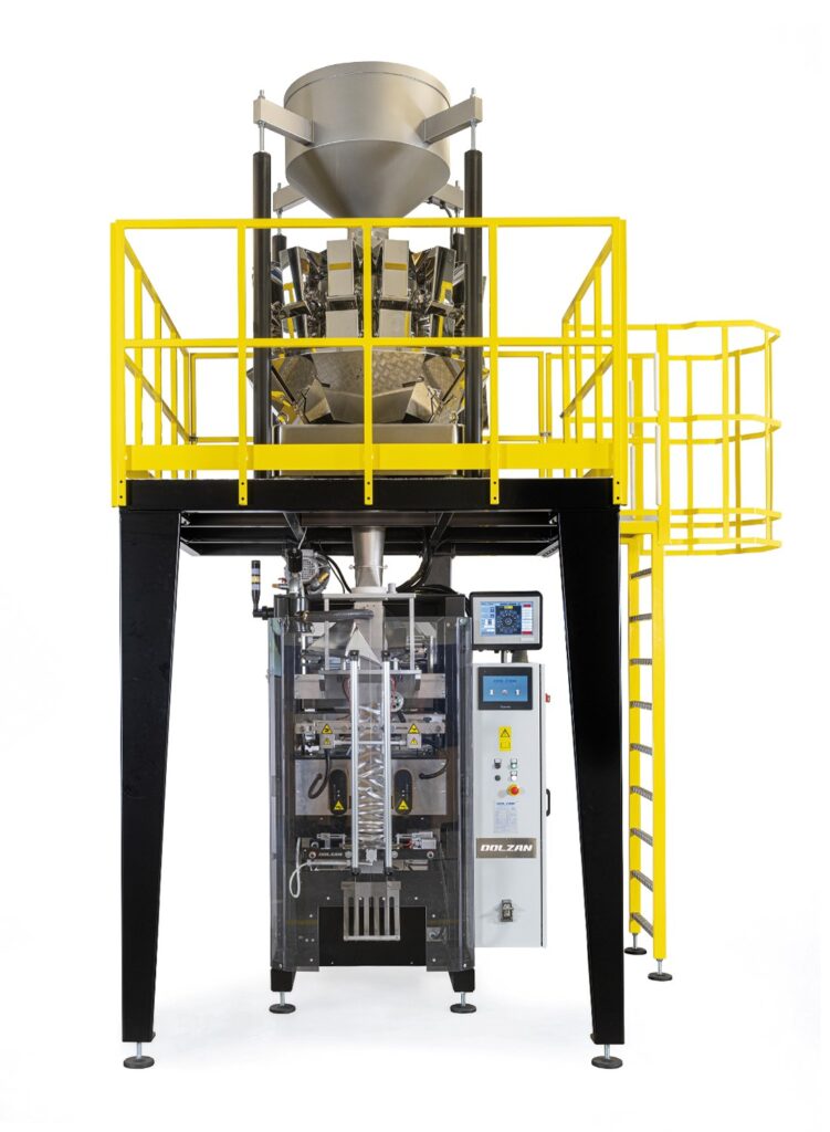PACKAGING MACHINE WITH MULTIHEAD 10 HEAD WEIGHER - Dolzan Impianti