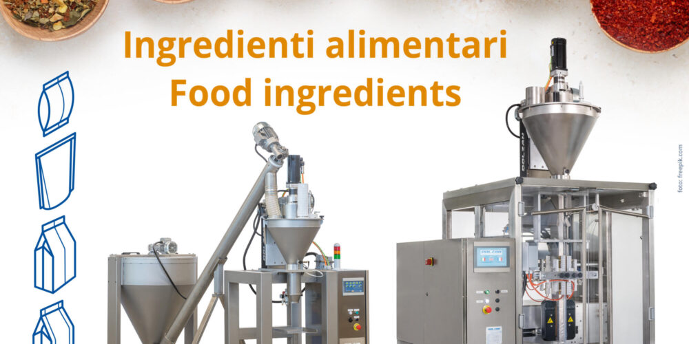 CONFEZIONATRICI VERTICALI PER INGREDIENTI ALIMENTARI