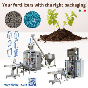 Confezionatrice automatica per fertilizzanti in polvere e granulari